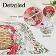 thumbnail image 2 of Valentine's Day Pillow Covers, Linen Long Throw Pillow Case, Pink Love Heart Country Eucalyptus Farm Wooden Holiday Pillow Protector Decorative Cushion Cover for Living Room/Bedroom 12" x 20", 2 of 8