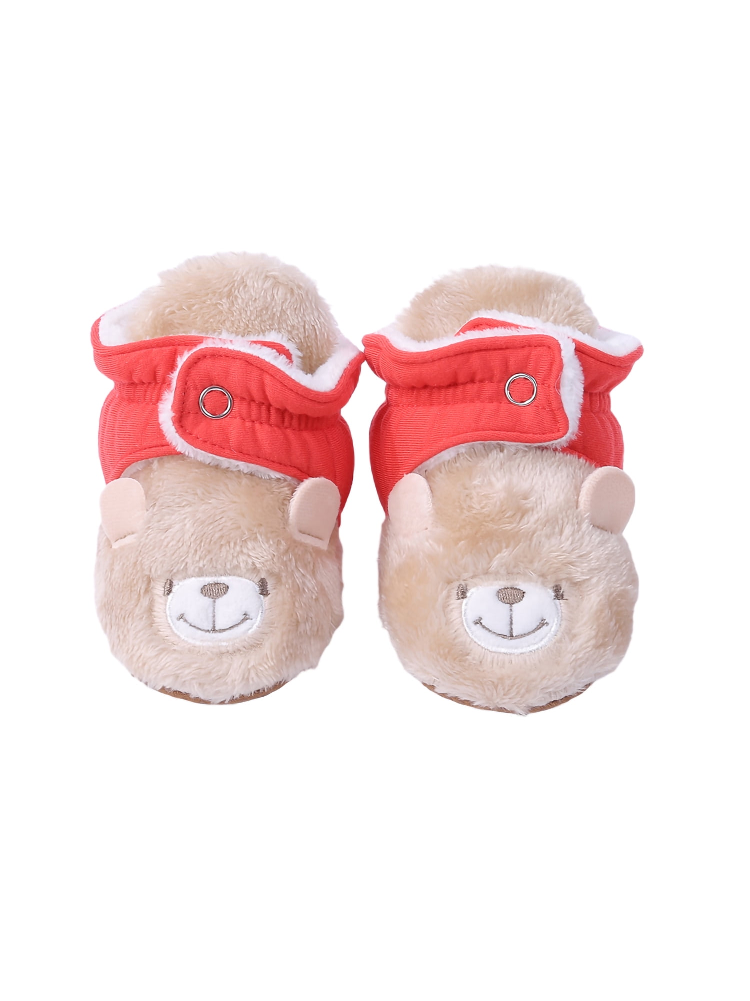 OutTop Baby Booties Cute Graphic Print Fleece Sock Shoes Fall Winter Warm Non Slip Floor Slippers for Infant Boys Girls