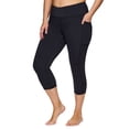 thumbnail image 5 of RBX Active Women's Plus Size Squat Proof Capri Legging with Crossover Waistband, 5 of 5