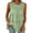 Green, variant on ClodeEU Women's Crew Neck Sleeveless Tiered Ruffle Tank Top,Solid Color Loose Babydoll Casual Blouse Army Green,Women's Plus L