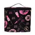 thumbnail image 3 of Cosmetic Large Capacity Bag Makeup Storage Box Handbag Travel Toiletry Bag Organizer Case Container, 3 of 3
