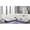 White, variant on Pemberly Row Faux Leather Living Room Set Modern Reclining Sectional Sofa Black