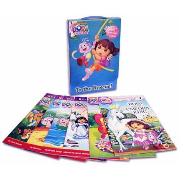 Pre-Owned To the Rescue!: Dora's Mystery of the Missing Shoes; Dora Helps Diego!; Dora and the Unicorn King; Crystal Kingdom Adventures; Dora and the Baby Crab... (Paperback) 1442474696 9781442474697