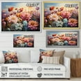 thumbnail image 4 of Designart "Charming Zinnias In The Countryside II" Zinnias Floater Framed Wall Decor, 4 of 5