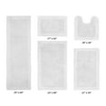 thumbnail image 3 of Better Trends Edge White 100% Cotton 5 Piece Bath Rug Set, 3 of 5