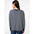 thumbnail image 3 of Free Assembly Women's Pocket Boy Tee with Long Sleeves, 3 of 6