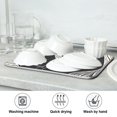 thumbnail image 7 of Yayeee Dish Drying Mat for Kitchen Counter 16"x18" Microfiber Absorbent Pad, Black Illusionary Boat, 7 of 7