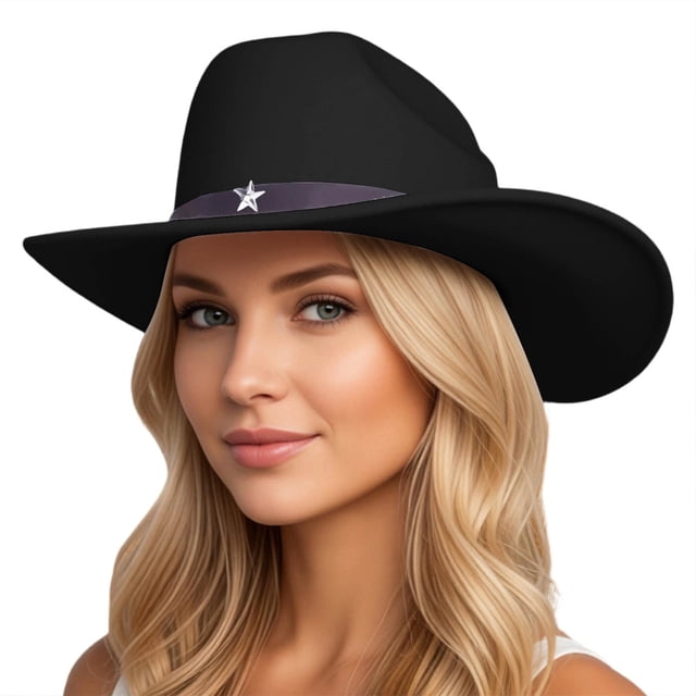 Western Style Western Cowboy Hat for Casual Home Leisure Unisex Adult Riding Accessory Classic Design