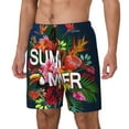 thumbnail image 2 of Fotbe Summer Birds and Flowers Men’s Swim Trunks Quick Dry Swim Shorts Board Shorts with Mesh Lining-3X-Large, 2 of 9