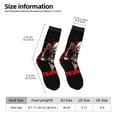 thumbnail image 5 of Terrifier Adult Socks Casual Tube Socks Durable Comfort Calf Socks Soft Elastic Crew Socks 2 Black-1, 5 of 9