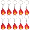 thumbnail image 2 of 10pcs Flame Fire Charms Firefighter Party Favors Keychain Firefighter Support Decor Firefighter Key Holders Firefighter Party Decorations Firetruck Pa, 2 of 4
