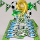 thumbnail image 3 of Kwuz Globos de fútbol 40" Dorado Número 9 Decoración para fiesta, 3 of 7