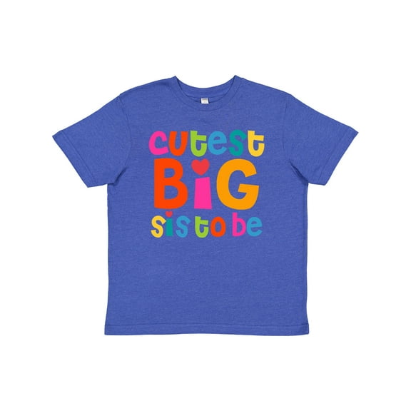 Inktastic Cutest Big Sis To Be Youth T-Shirt