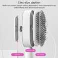 thumbnail image 4 of Self Cleaning Hair Brush, Rounded Comb Teeth Prevent Slip Comfortable To Grip Air Cushion Comb  for Scalp Massage, 4 of 7