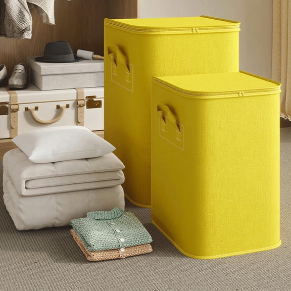 Fabric Storage Bag 100L Foldable Fabric Storage Bags With Reinforced Handle For Clothes Blankets Organization(1Pcs) NCHKUN