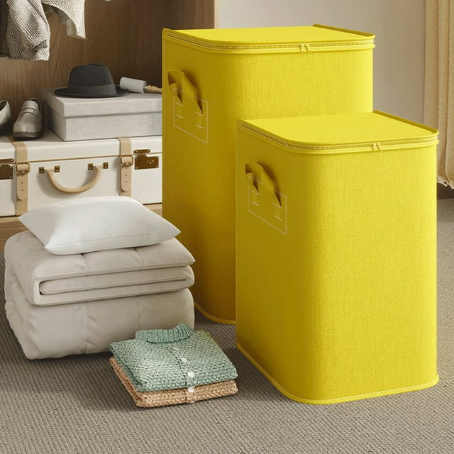 Sentmoon Foldable Storage Bags Reinforced Handles Fabric Closet Organizers for Clothes Blankets Home Dorm Efficient Storage Bin Solution Keep Items Neat Dust-Free Ideal for Bedroom