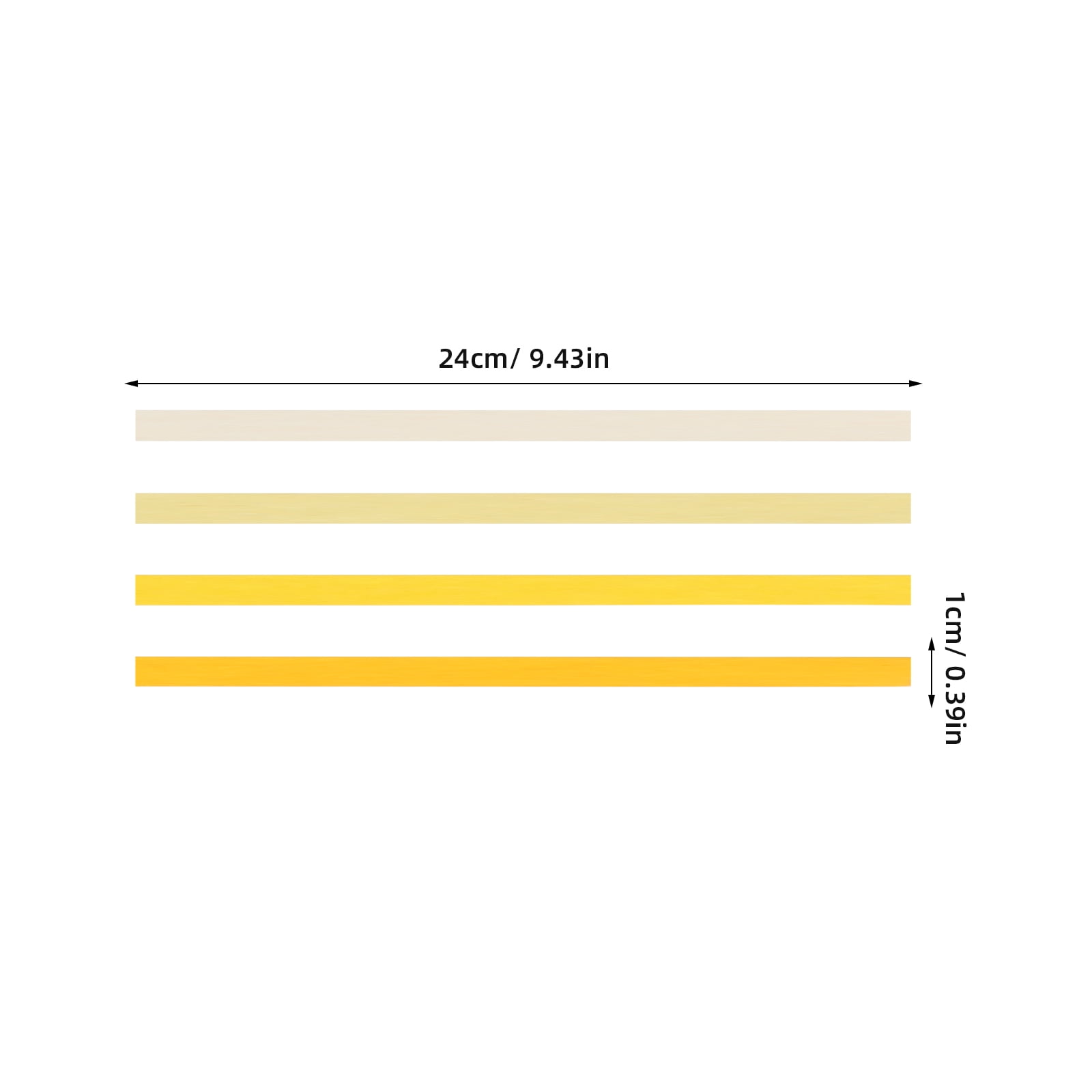 OUNONA 5400Pcs Japanese Inspired Double Sided Origami Paper Yellow for Star Folding and Artistic Crafts