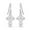 Cross11-27mm, variant on 925 Sterling Silver Jewelry Cross Shaped Drop Dangler Earrings for Women and Teen 38MM