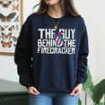 thumbnail image 4 of EcoLoom 4th Of July Guy Behind The Firecracker Long Sleeve Unisex Midweight Crewneck Sweatshirt, 4 of 4