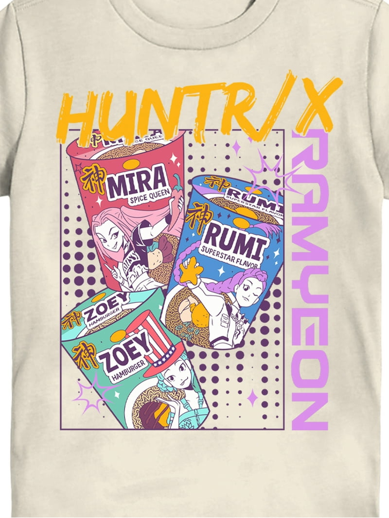 K-Pop Demon Hunters Boys' Graphic 2-Piece Set T-Shirts, Candy Pink