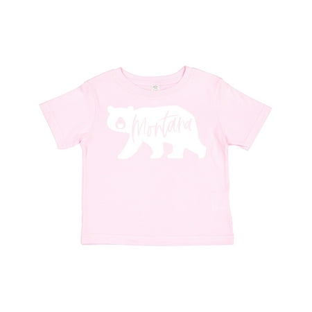 

Inktastic Montana White Bear Silhouette Gift Toddler Boy or Toddler Girl T-Shirt