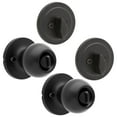 thumbnail image 4 of Hyper Tough Ball Combo Twin Pack Matte Black (2 Entry Doorknobs + 2 Deadbolt Locks), 4 of 9