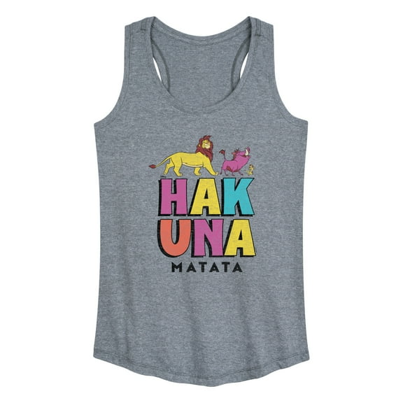 Disney - The Lion King - Hakuna Matata Stacked - Women's Racerback Tank Top