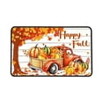 thumbnail image 2 of Zynviq 15.7" X 23.6" Area Rugs Car Thanksgiving Throw Rug Polyester Rectangular Yellow Pumpkin Washable Small Rug for Front Door, 2 of 6