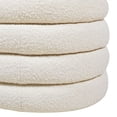 thumbnail image 4 of CoSoTower 49" Upholstered Oval Storage Bench, Ivory White Boucle, 4 of 9