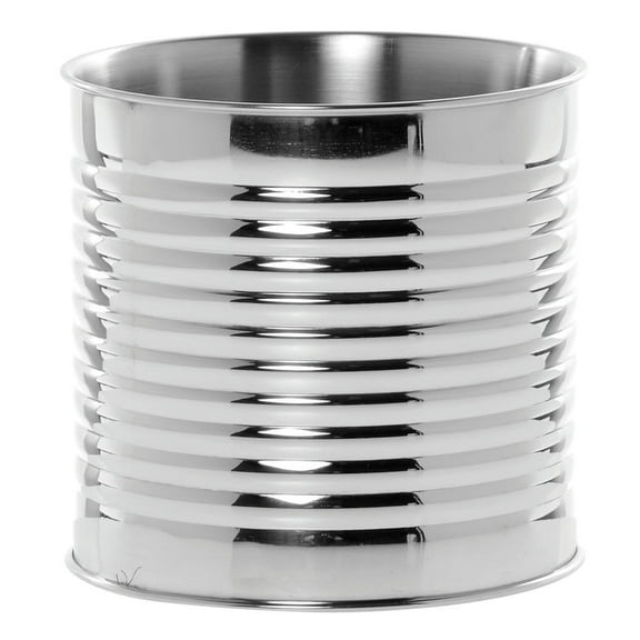 HUBERT® Double-Walled Mirror Stainless Steel Display Can - 6"Dia x 6"H