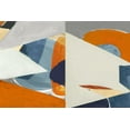 thumbnail image 2 of Cartissi 18x13 White Modern Wood Framed Museum Art Print Titled - Overlapping Shapes I, 2 of 4