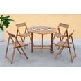thumbnail image 3 of SAFAVIEH Outdoor Collection Kerman Table & 4 Chairs Natural, 3 of 10