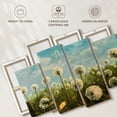 thumbnail image 6 of Elephant Stock Dancing Dandelions Seeds Wall Art - Horizontal Multi Panel Canvas - Living Room Wall Decor - Floral And Botanical Multi Panel - Green And Blue Decor - 36" x 22", 6 of 8