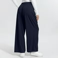 thumbnail image 6 of Chiccall Womens Wide Leg Pants Casual High Waisted Baggy Pants Loose Flowy Pleated Lounge Trousers, 6 of 7