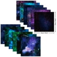 thumbnail image 3 of SunWMart Galaxy Scrapbook Paper Pad Decorative 6x6 Inch Single Sided Starry Sky CardStock for Holiday Cardmaking DIY Origami Craft Journaling Photo Frame Album, 2 Sets/24 Sheets, 3 of 6