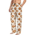 thumbnail image 2 of Goofa Cute Squirrel Printed Soft Pajama Pants for Men, Wide Leg Comfy Casual Lounge Yoga Pants-Medium, 2 of 9