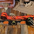 thumbnail image 4 of Halloween Ribbon Wired,Orange and Black Halloween Ribbon, Pumpkin / Ghost / Spider Ribbon Halloween Decorative Wrapping Ribbon for Crafts, Wreaths, Party Decoration, 4 of 4