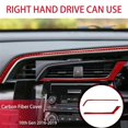 thumbnail image 1 of ABS Red Carbon Fiber Middle Outlet Cover Trim Decor Sticker for 10Th Gen 2016 2017 2018 2019(RHD), 1 of 5