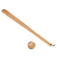 thumbnail image 3 of WHAMVOX Wooden Shoe Horn with Smooth Edges for Easy Shoe Wearing Khaki Color Ergonomic Design for Seniors 7.5 inches, 3 of 8