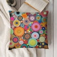thumbnail image 3 of YINGXI ,Colourful Drawing Throw Pillow Covers Sofa Pillowcase Car Square Throw Pillowcases Home Decoration 24x24in, 3 of 5
