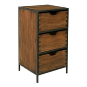 Clermont Storage Cabinet with 4 Drawers in Walnut Finish Fully Assembled