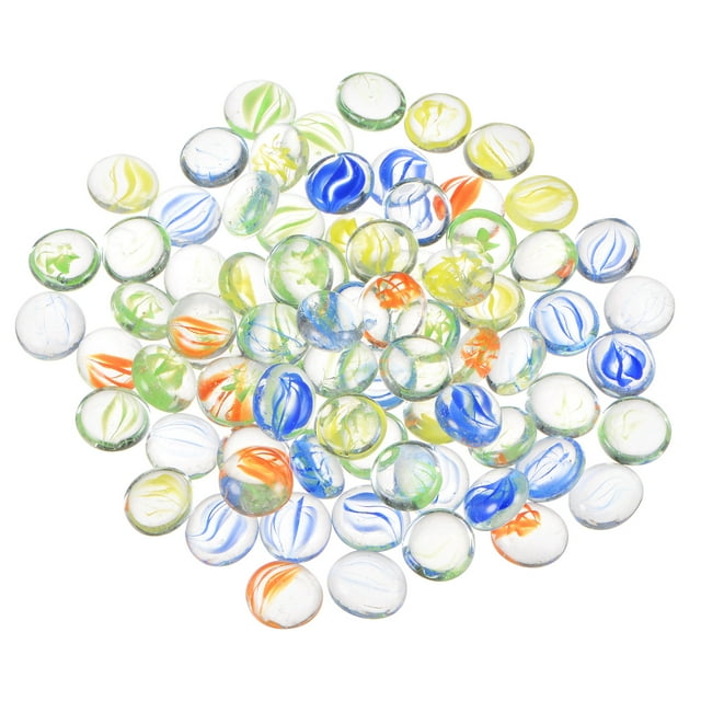 Unique Bargains 79 Pcs Perles en Verre Résistantes au Feu Multicolores, 25 Lb