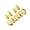 Gold-color, variant on 3Pieces Hip Hop Teeth Grillzs Set Street Styles Glossy Teeth Grillzs Set Upper and Lower Fit Hip Hop Fashion Brace
