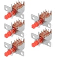 thumbnail image 1 of Interruptor de botón, DPDT 6 pines 1 posición auto-bloqueante rojo 5 piezas, 1 of 3