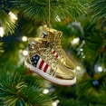 thumbnail image 4 of Kurt Adler Resin Trump Gold Sneaker Christmas Ornament, 3in, 4 of 4