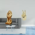 thumbnail image 2 of Figura decorativa de león, estatua, escultura, gesto de mano, adorno de resina, creativo, moderno, decorativo, adecuado para oficina, hogar, estante,, 2 of 8