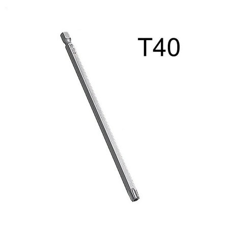 

BAMILL 1PC Magnetic Torx Screwdriver Bit 150mm Long T8 T10 T15 T20 T25 T27 T30 T40