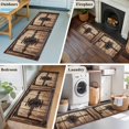 thumbnail image 6 of Runner Rugs 2x6 Ft, Vintage Doors Non Slip Area Rugs for Kitchen Bedroom Entryway, Classic Farmhouse Retro Wooden Grain Washable Carpet Runner Rug Floor Mats for Bedroom Home Decor, 6 of 9