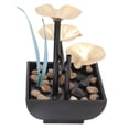 thumbnail image 2 of Elegant Zen Style Fountain, Tabletop Water Fountain with Matte Texture Base, USB Powered Relaxation for Office Home Décor, 2 of 5
