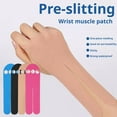 thumbnail image 3 of 3 Pcs Precut Kinesiology Tape for Wrist, Athletic Sports Tape for Wrist Support, Waterproof Breathable Hypoallergenic Tape for Muscle Pain Relief, 3 of 9